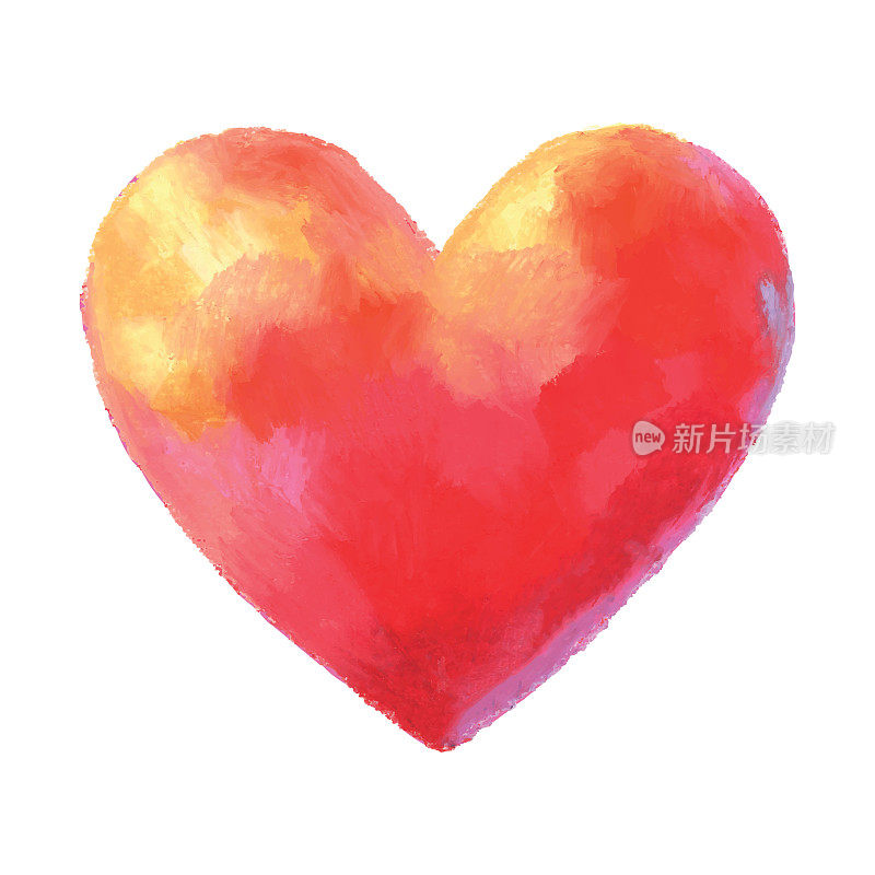 Painting of Red Heart